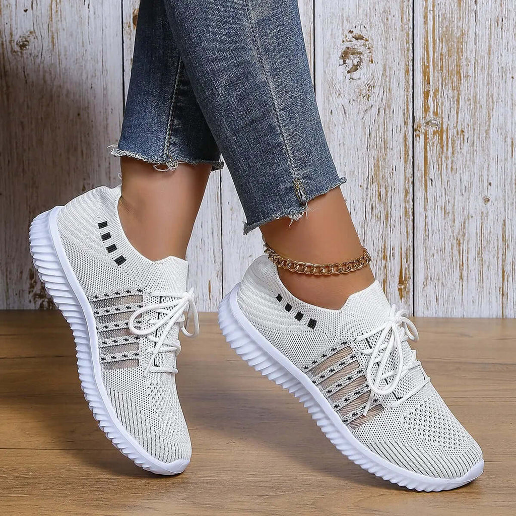 Breathable Lace-up Sneakers for Running & Casual Walking