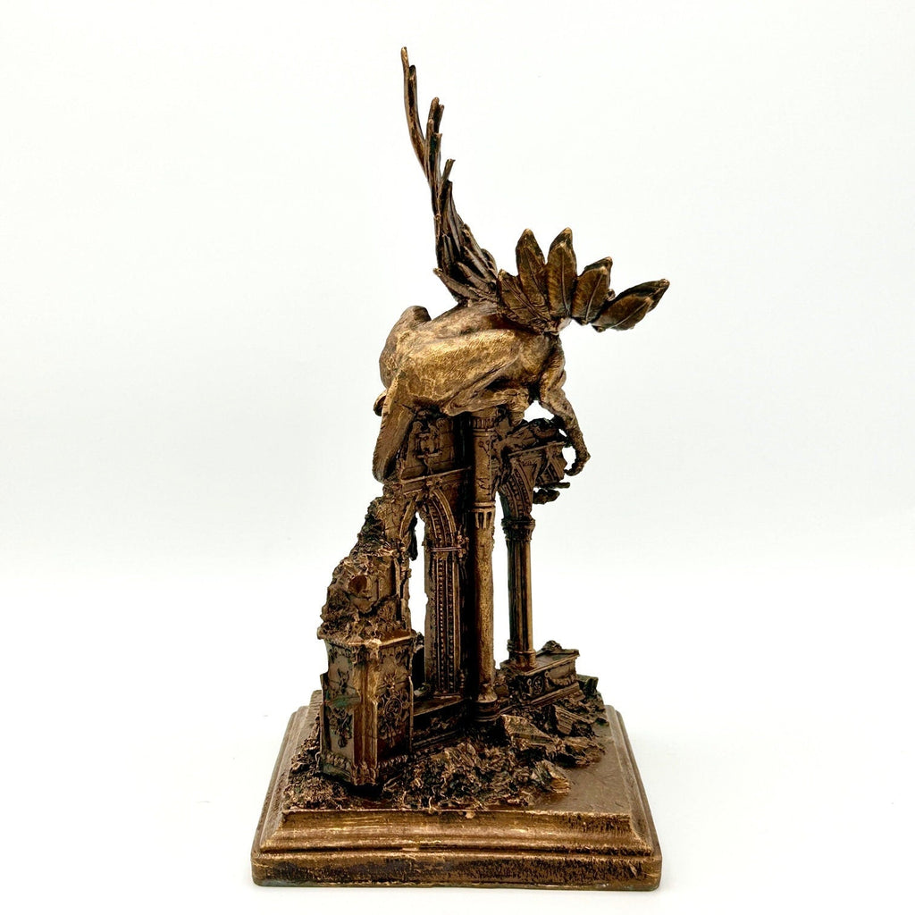 Griffin Statue, bronze finish