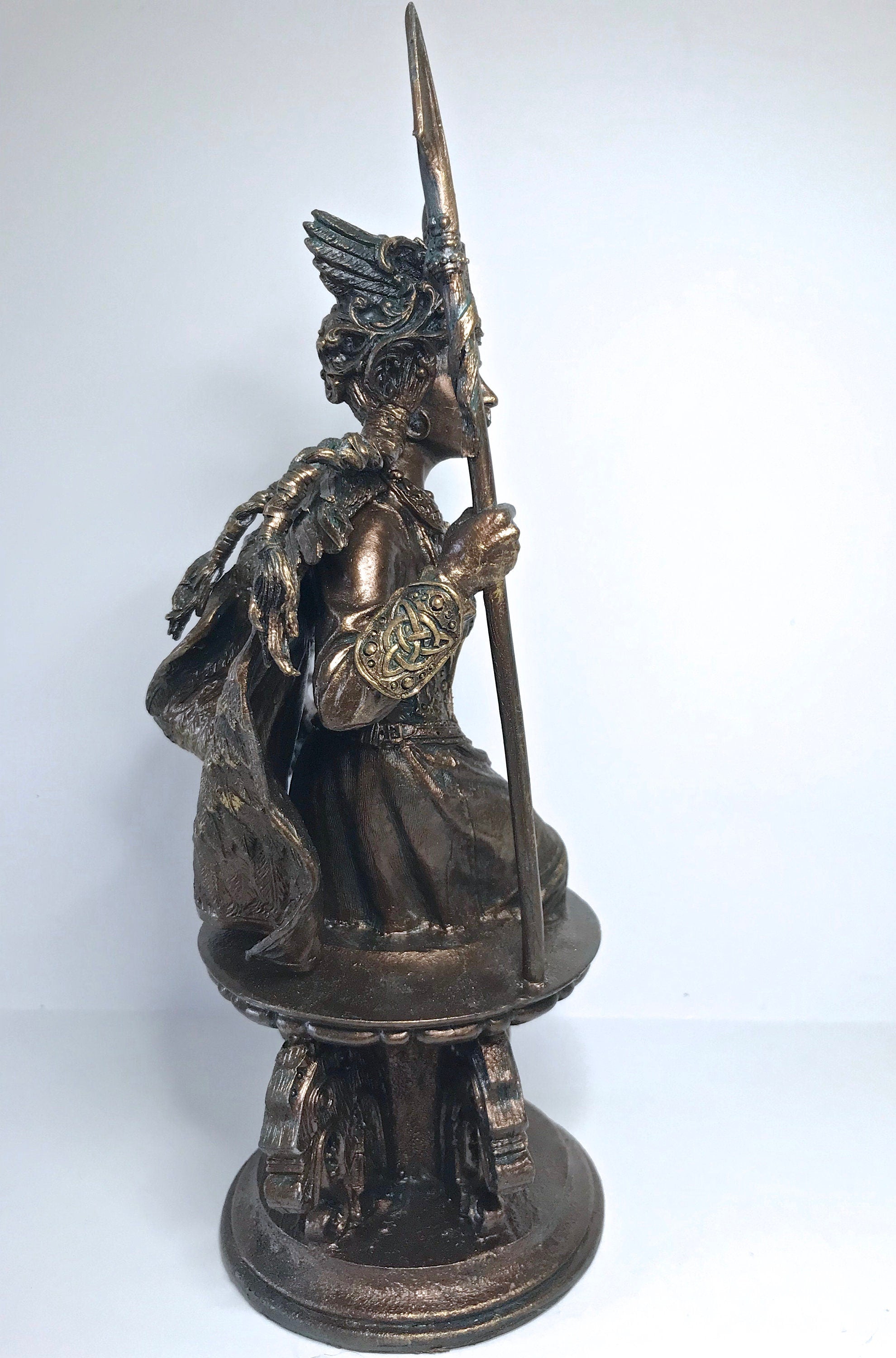 Freya Bust, Hand Painted Resin Sculpture | Norse Mythology Figurine | Myths and Legends Goddess Freya Statue, Fantasy Art Home Decor