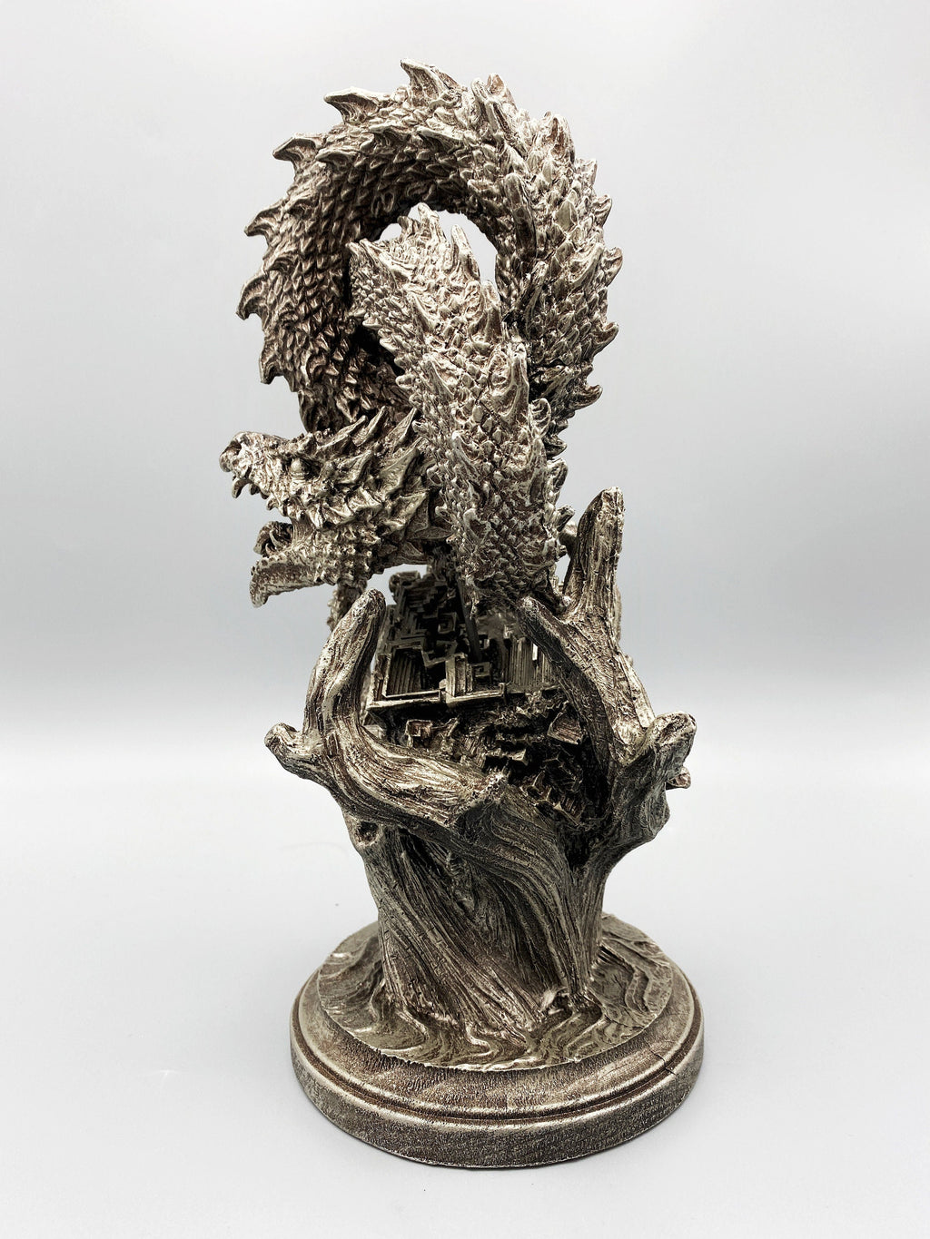 Ouroboros/ World Serpent Statue, Hand Painted Resin Sculpture | Norse Mythology Figurine | Myths and Legends Dragon Statue,Fantasy Art Decor
