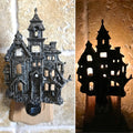 Haunted Mansion Nightlight, Hand Painted Resin Sculpture | Victorian Gothic Night Light | Ghost House Lighting for Gothic Fantasy Home Decor