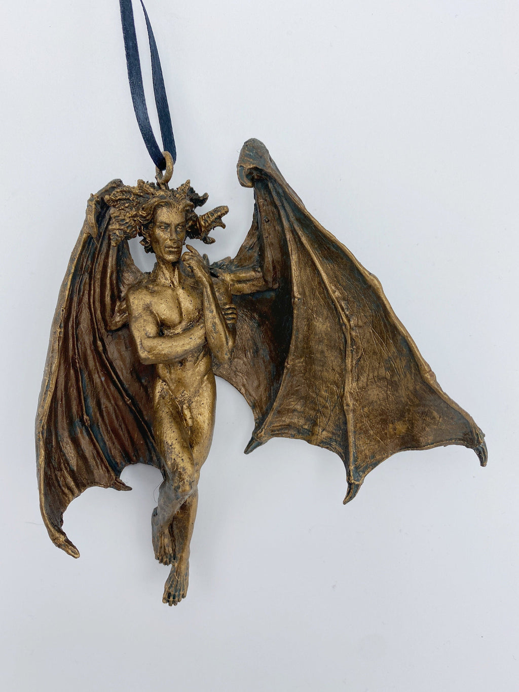Lucifer Morning Star Ornament | Mythological Deities Figurine | Fallen Angel Character Sculpture | Satan Ornament for Gothic Holiday Decor
