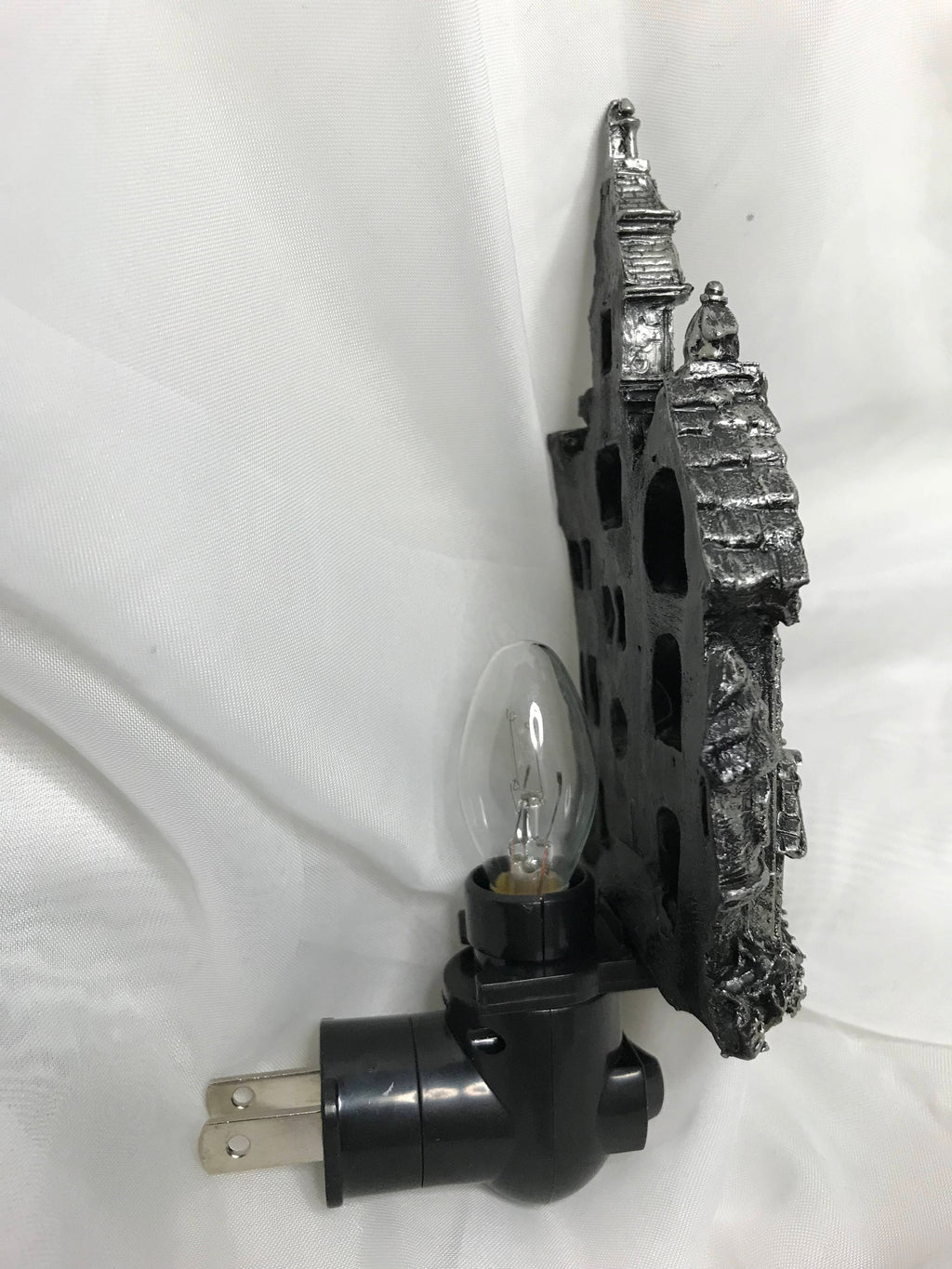 Haunted Mansion Nightlight, Hand Painted Resin Sculpture | Victorian Gothic Night Light | Ghost House Lighting for Gothic Fantasy Home Decor