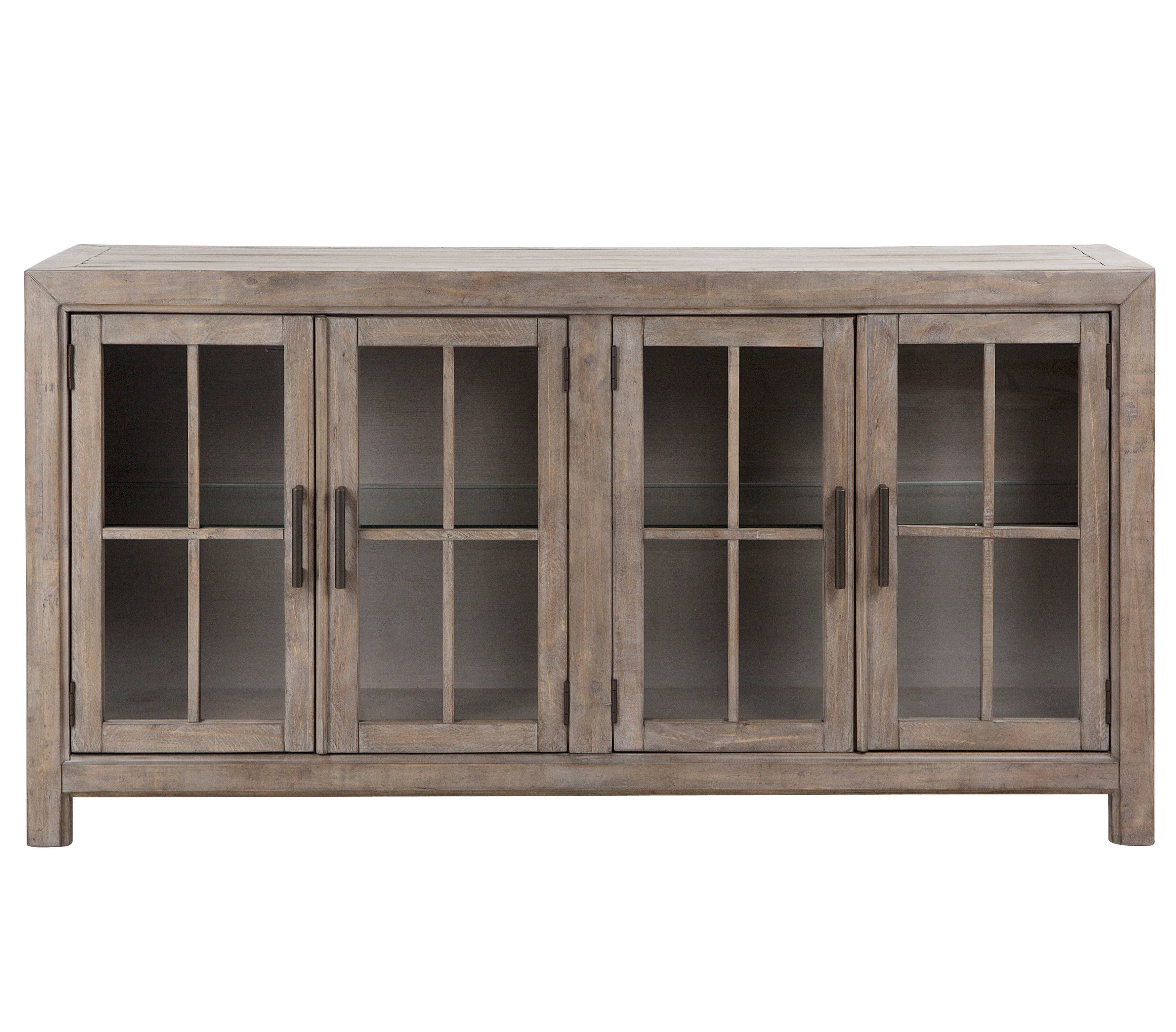 Tinley Park - Buffet Curio Cabinet - Dove Tail Gray
