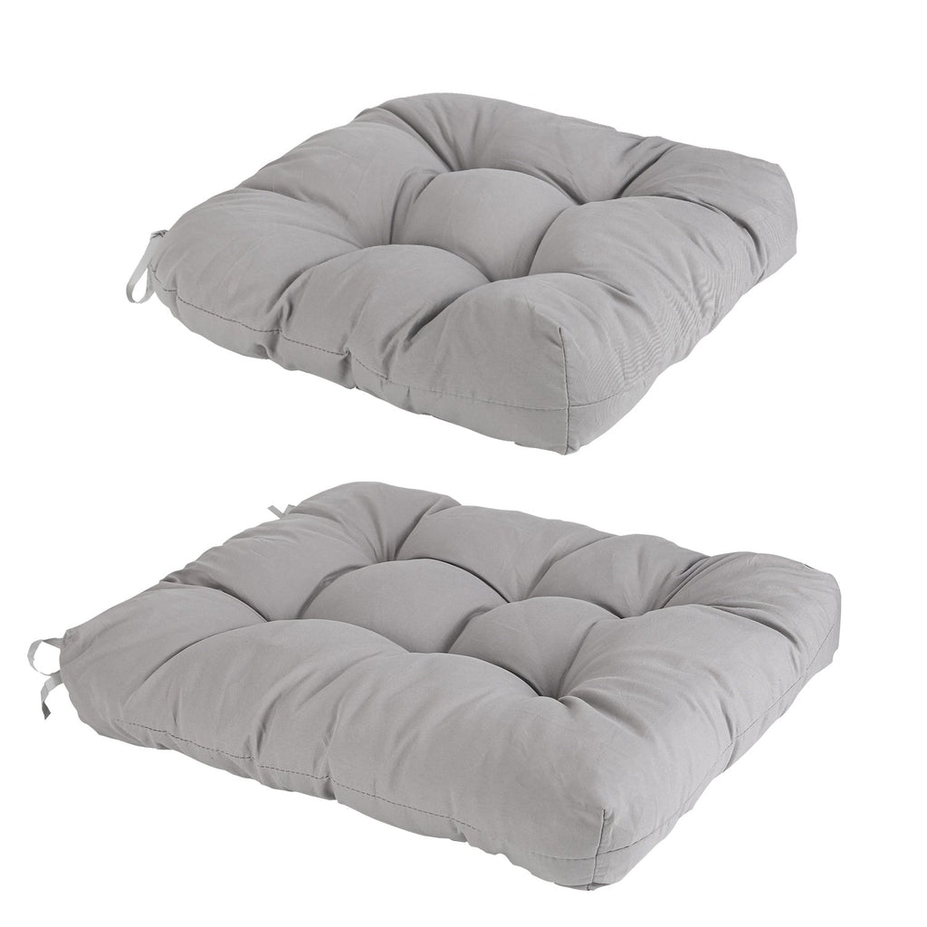 2Pcs Waterproof Rocking Chair Cushion Upper And Lower Back And Seat Sets with Non-Slip Ties Oxford Cloth Surface Polyester Filling Comfortable for Ind