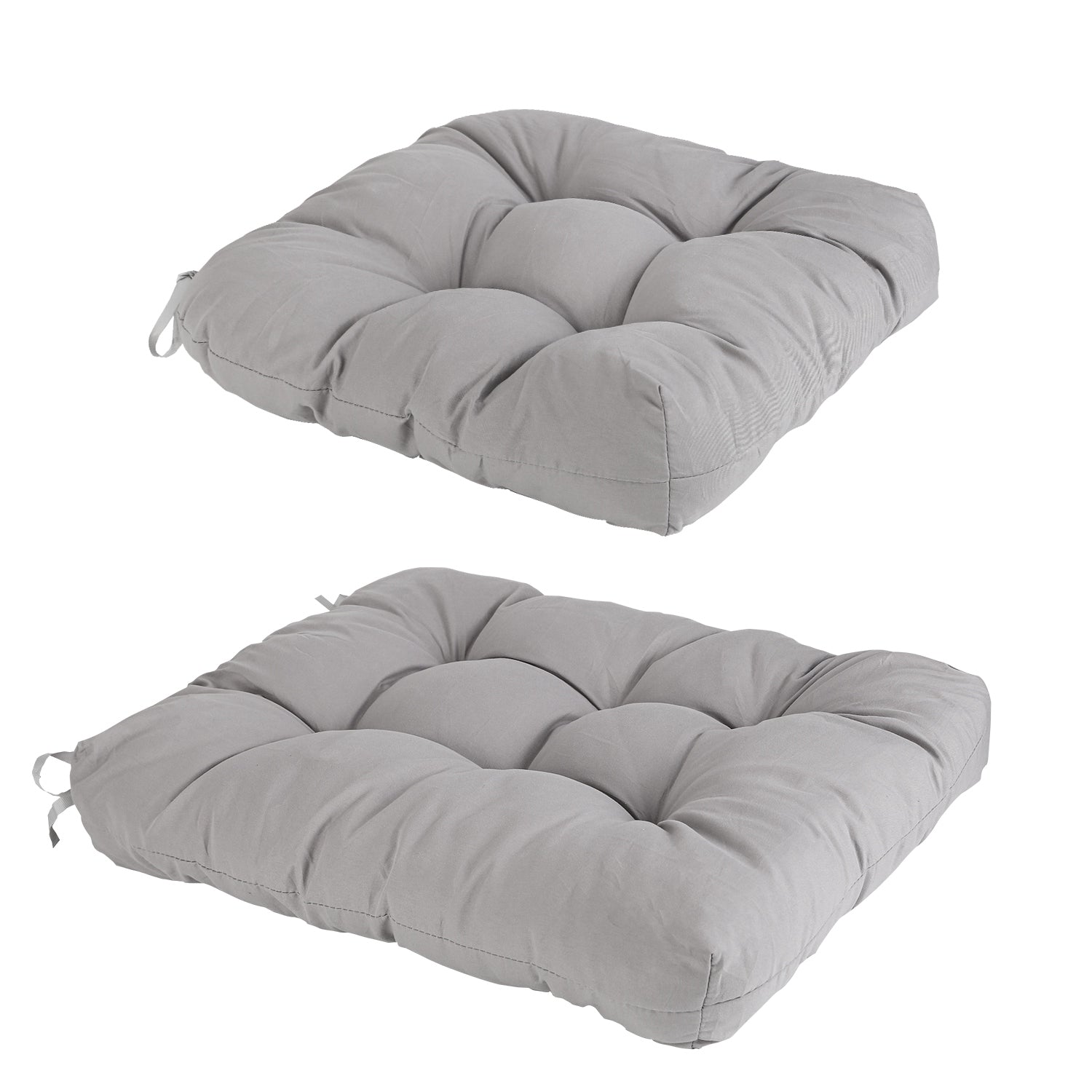 2Pcs Waterproof Rocking Chair Cushion Upper And Lower Back And Seat Sets with Non-Slip Ties Oxford Cloth Surface Polyester Filling Comfortable for Ind
