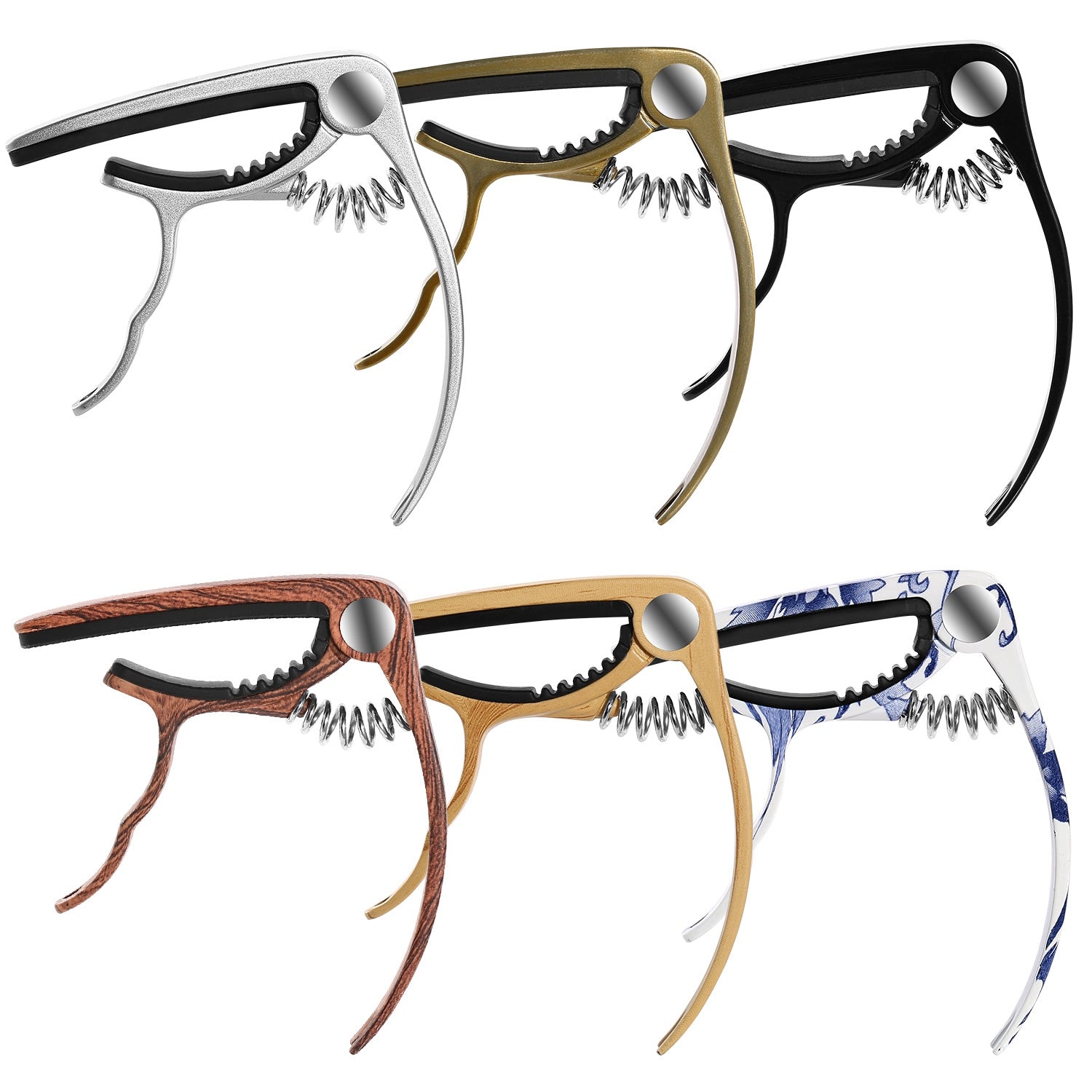 Universal Acoustic Guitar Capo 3 in 1 Zinc Alloy for Acoustic Electric Guitar Classical Acoustic Guitar Ukulele Guitar Tuning Accessories