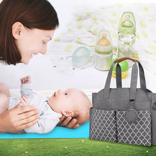 Multifunctional Baby Diaper Bag – 14 Pockets & Changing Tote