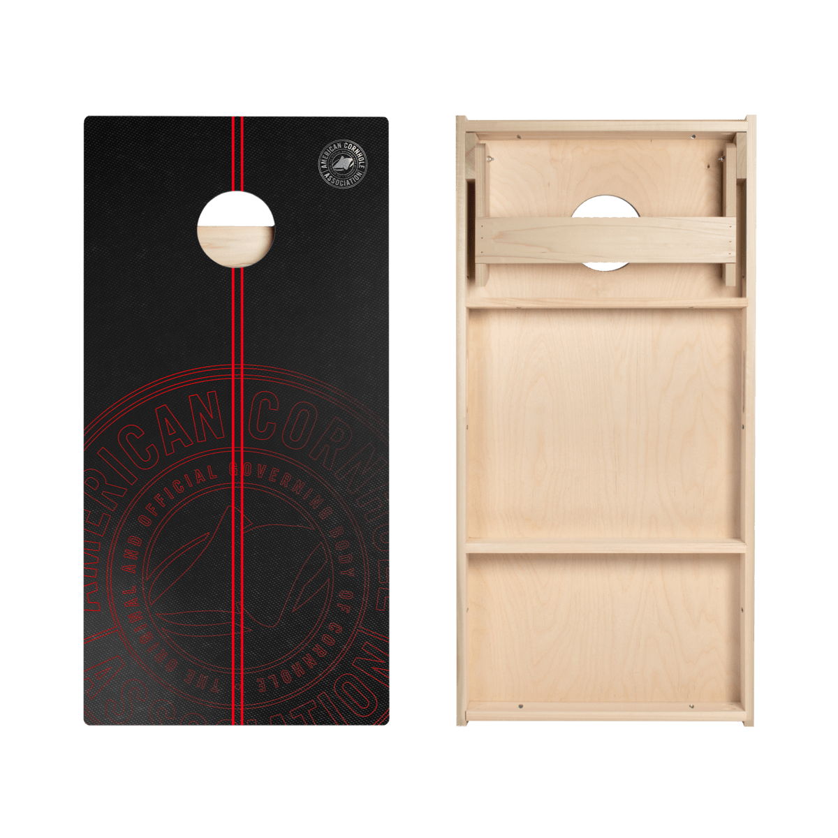 ACA Logo Red Stripes Star Cornhole Boards