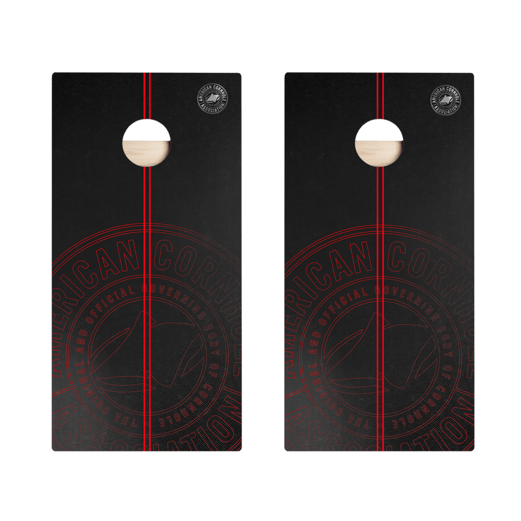 ACA Logo Red Stripes Star Cornhole Boards
