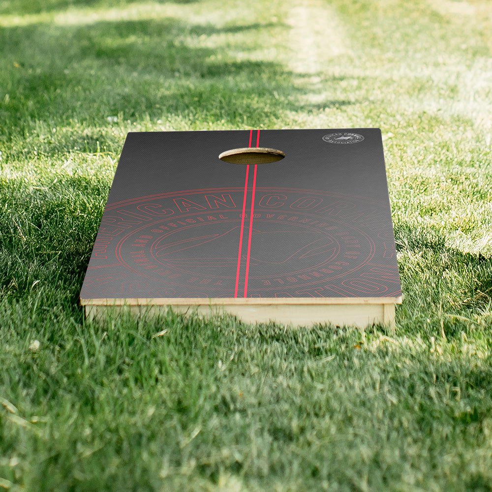 ACA Logo Red Stripes Star Cornhole Boards