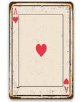 Ace of Hearts Card - Metal Sign