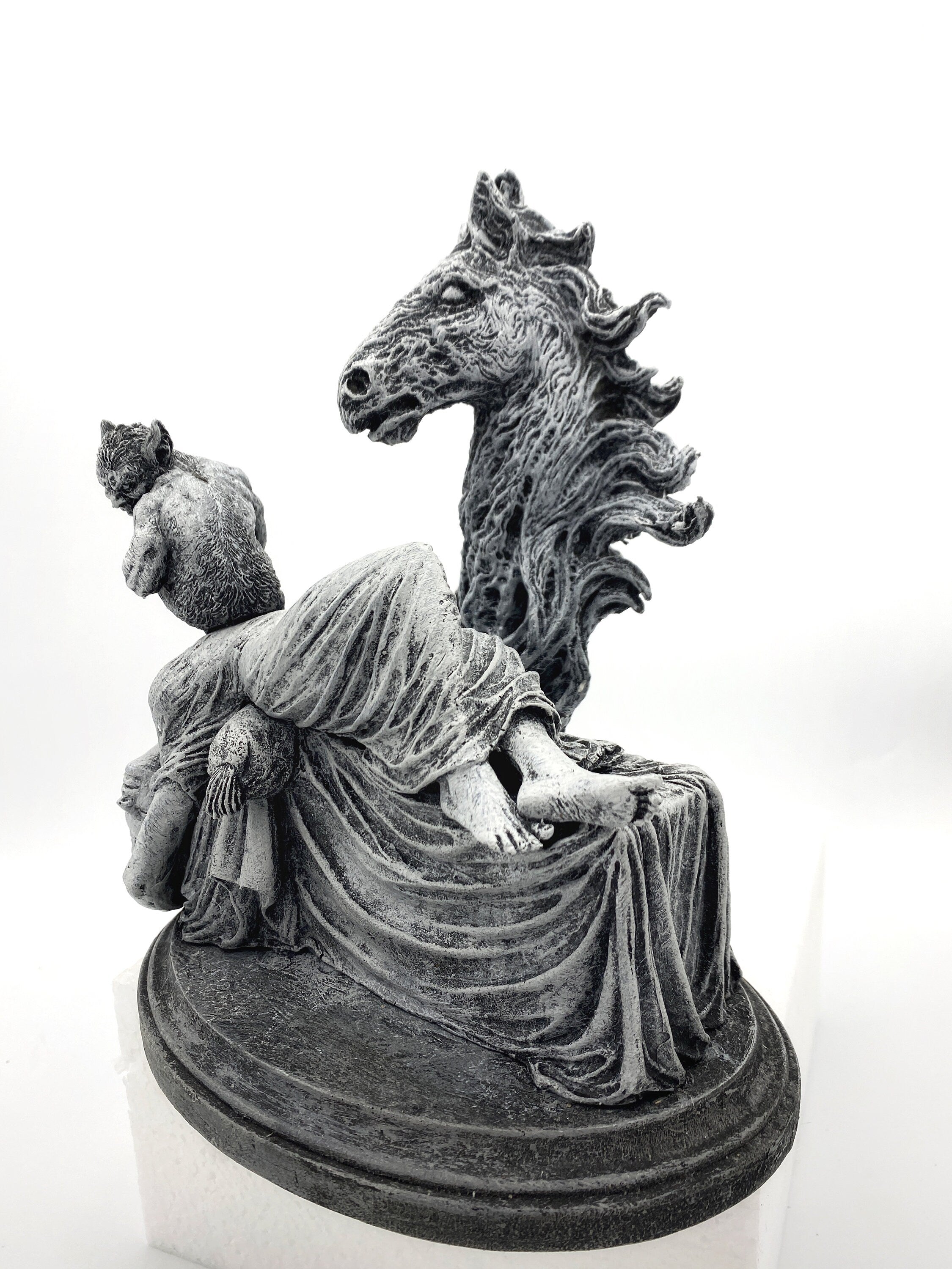 Statue of Henry Fuseli's "The Nightmare”,  Hand Painted Resin Sculpture | Victorian Gothic Figurine | Gothic Decor Dark Fantasy Gift
