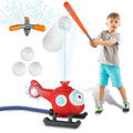2 In 1 Water Sprinkler Baseball Helicopter Toy for Kids 360¡Rotating Water Tee Ball Set for Backyard Lawn Pool Party Outdoor Summer Game for 3+ Years
