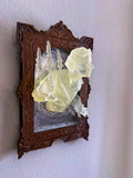 Gentleman Ghost in the Mirror Wall Plaque, Glow in the Dark Resin | Victorian Gothic Haunted Wall Art | for Halloween and Spooky Home Decor