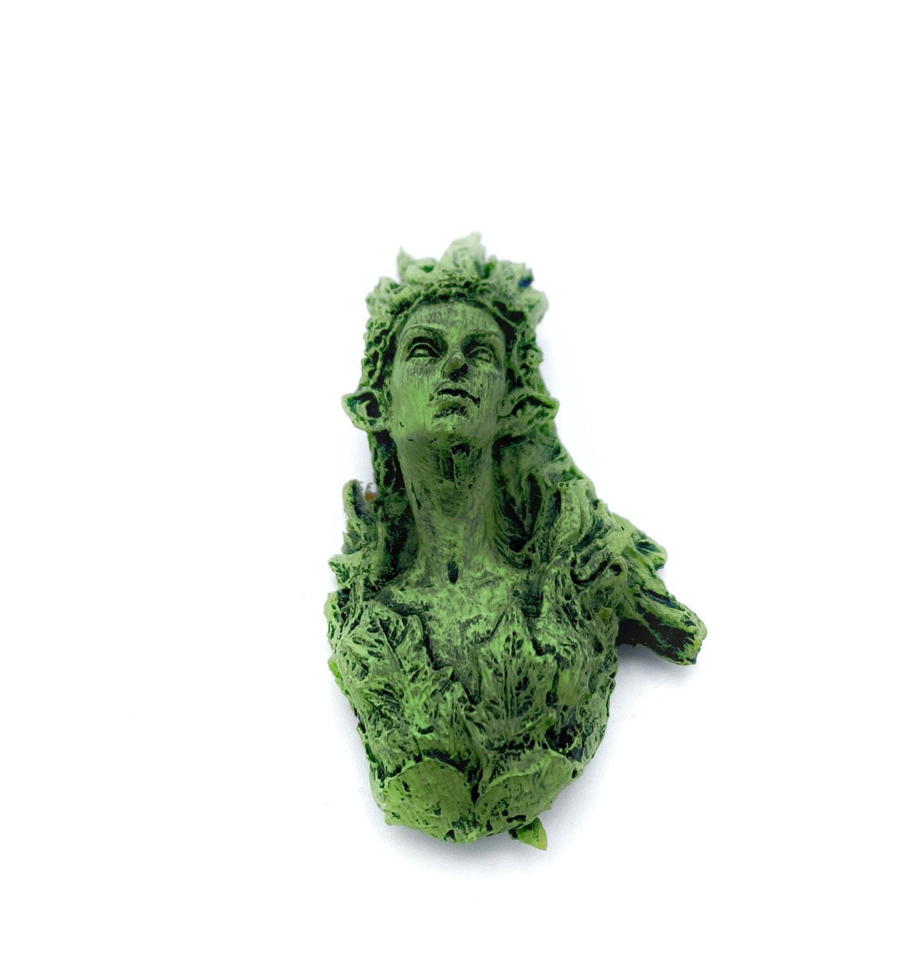 Titania the Fairy Queen Magnet Hand Painted Resin Sculpture | Mythic Fantasy Decor | Titania Elf Queen Magnet for Fantasy and Gothic Decor