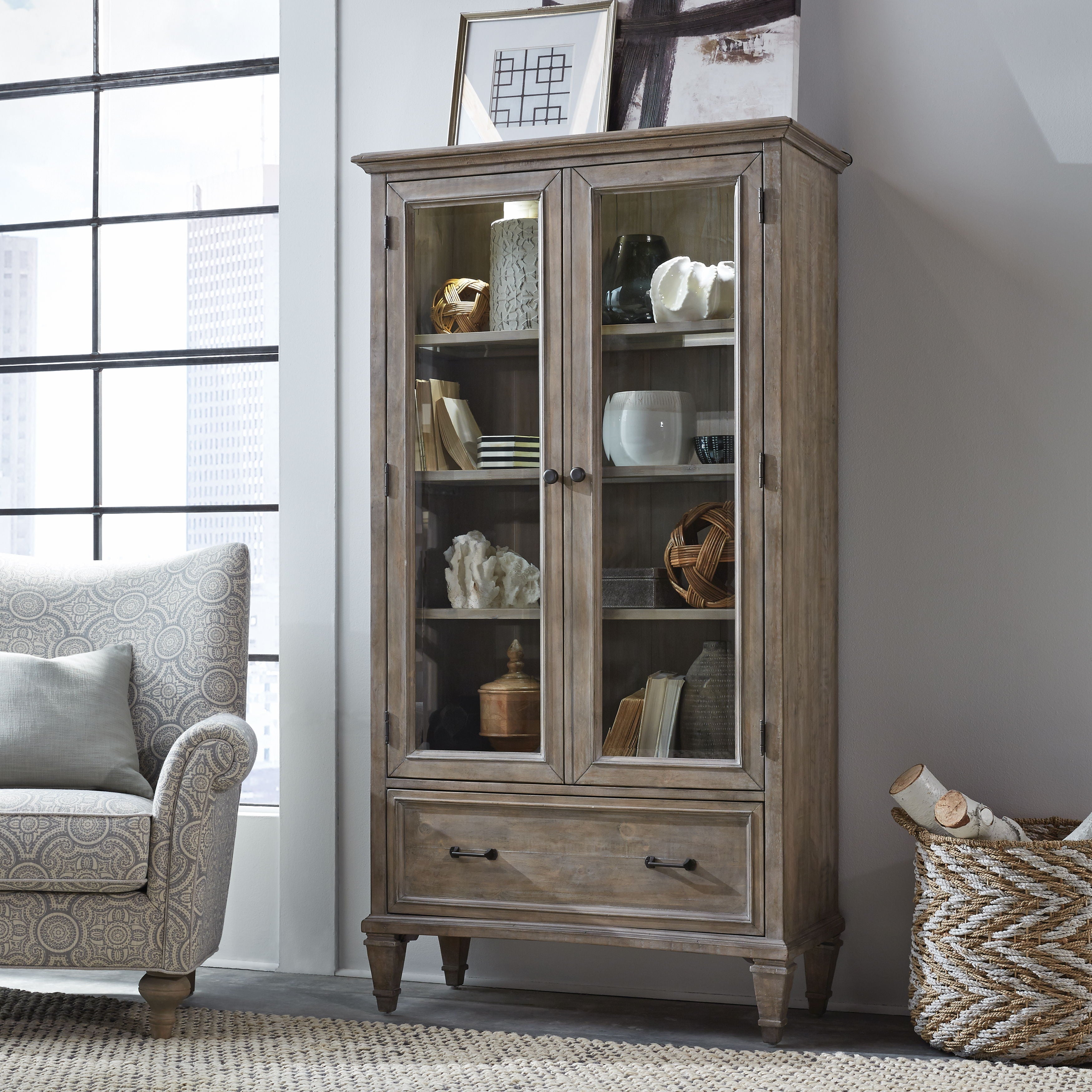 Lancaster - Door Bookcase - Dove Tail Gray