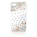 Transparent Bling Flower Rhinestone Case for iPhone 4/4S
