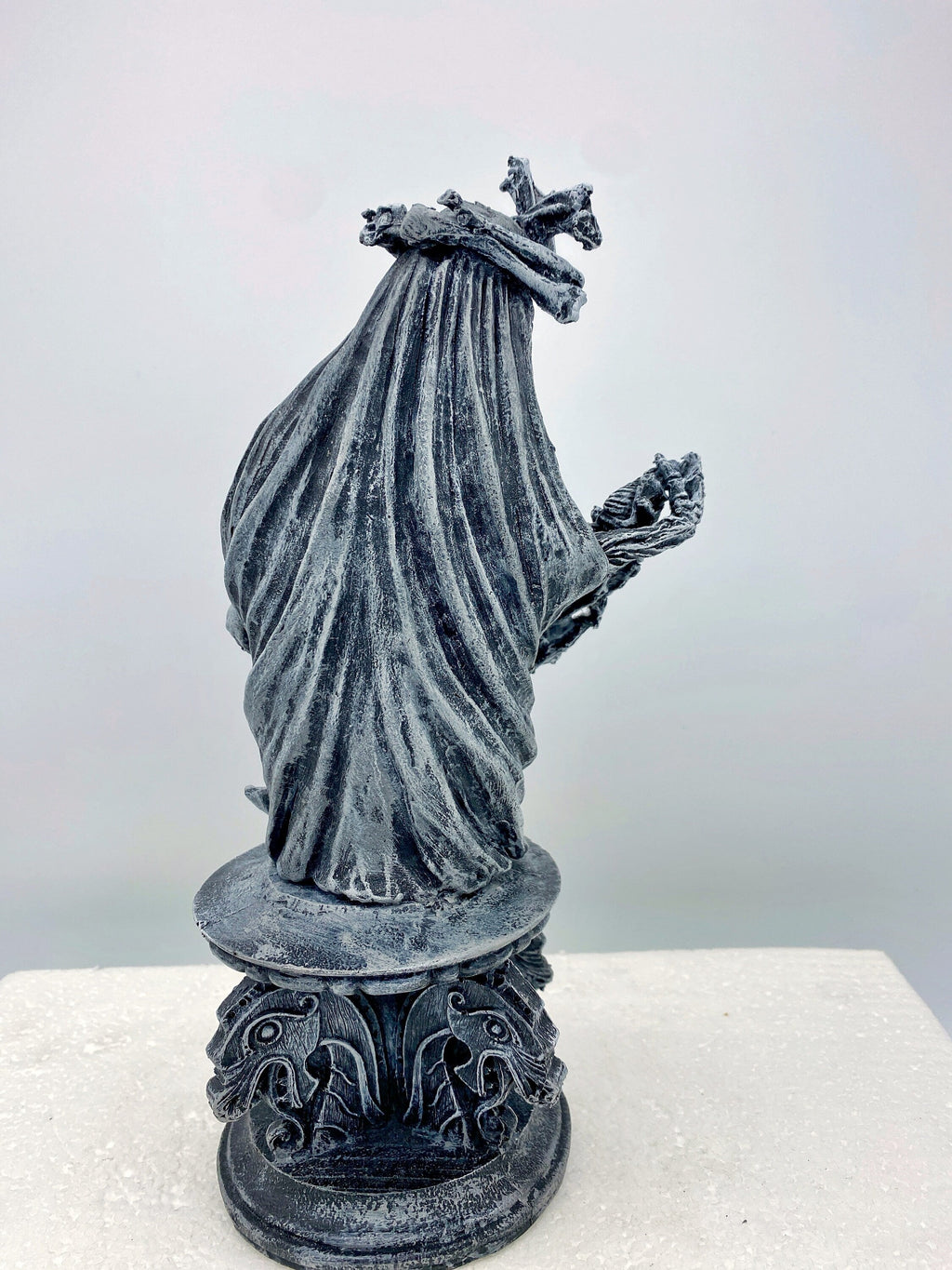 Hel, Goddess of Death and the Underworld Bust, Hand Painted Resin Sculpture | Pagan Goddess Figurine | Altar Statue for Gothic Home Decor