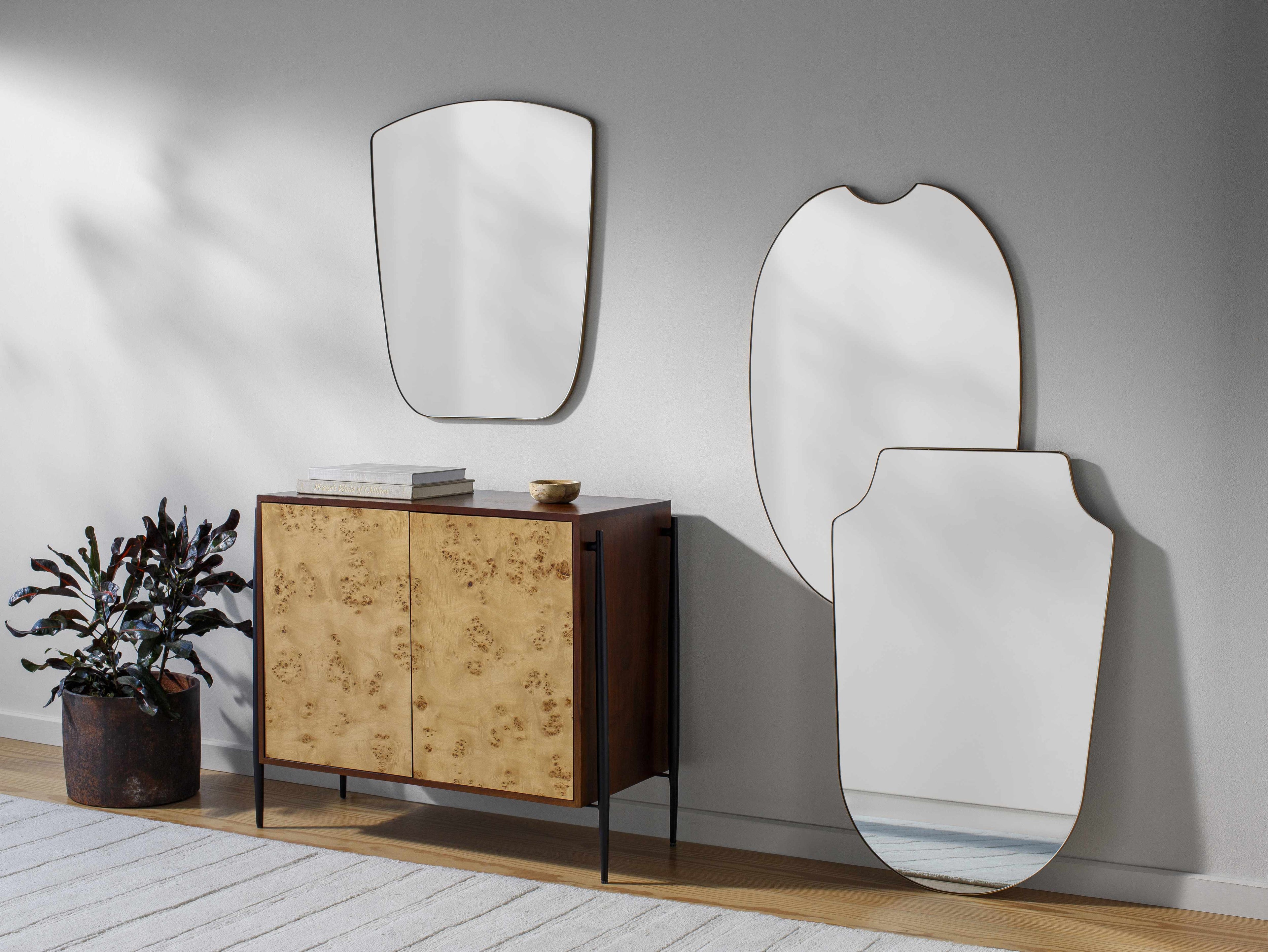 Escaudain Contemporary Gold Mirror - Clearance