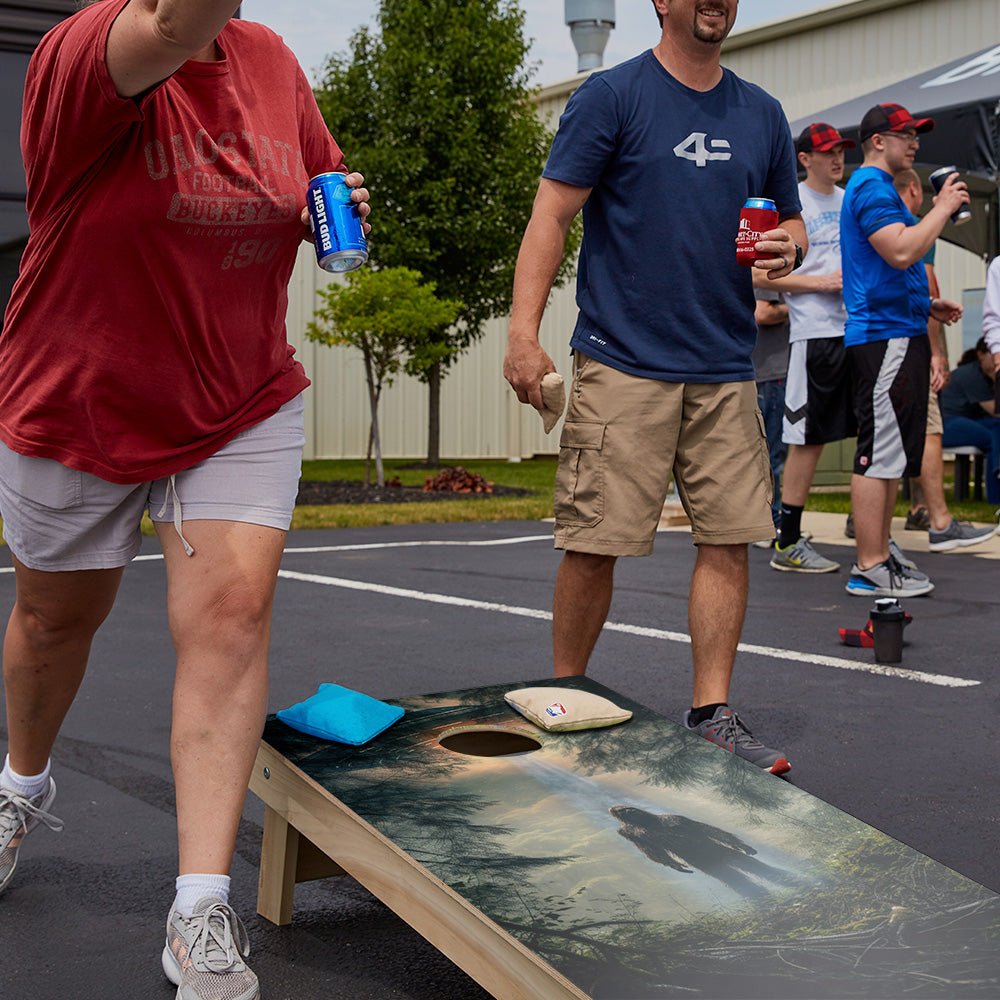 Alien Sasquatch Star Cornhole Boards