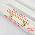 Aluminum Alloy Black Gold Door Handle Wardrobe Kitchen Cabinet Drawer Solid Handle Furniture Handle European Modern Hardware Modern Furniture Cupboard Door Drawer Handles