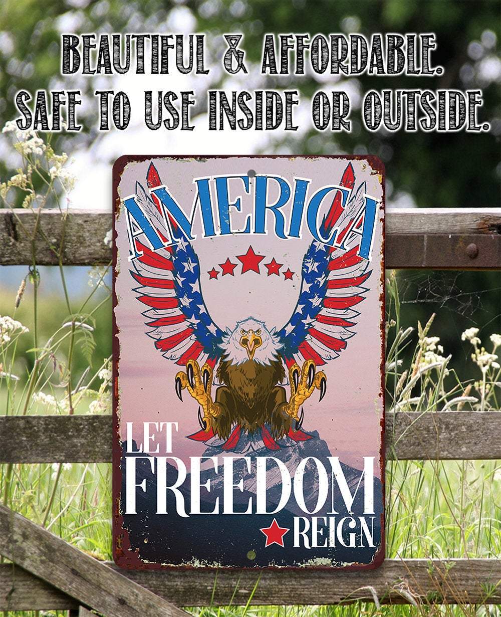 America - Metal Sign