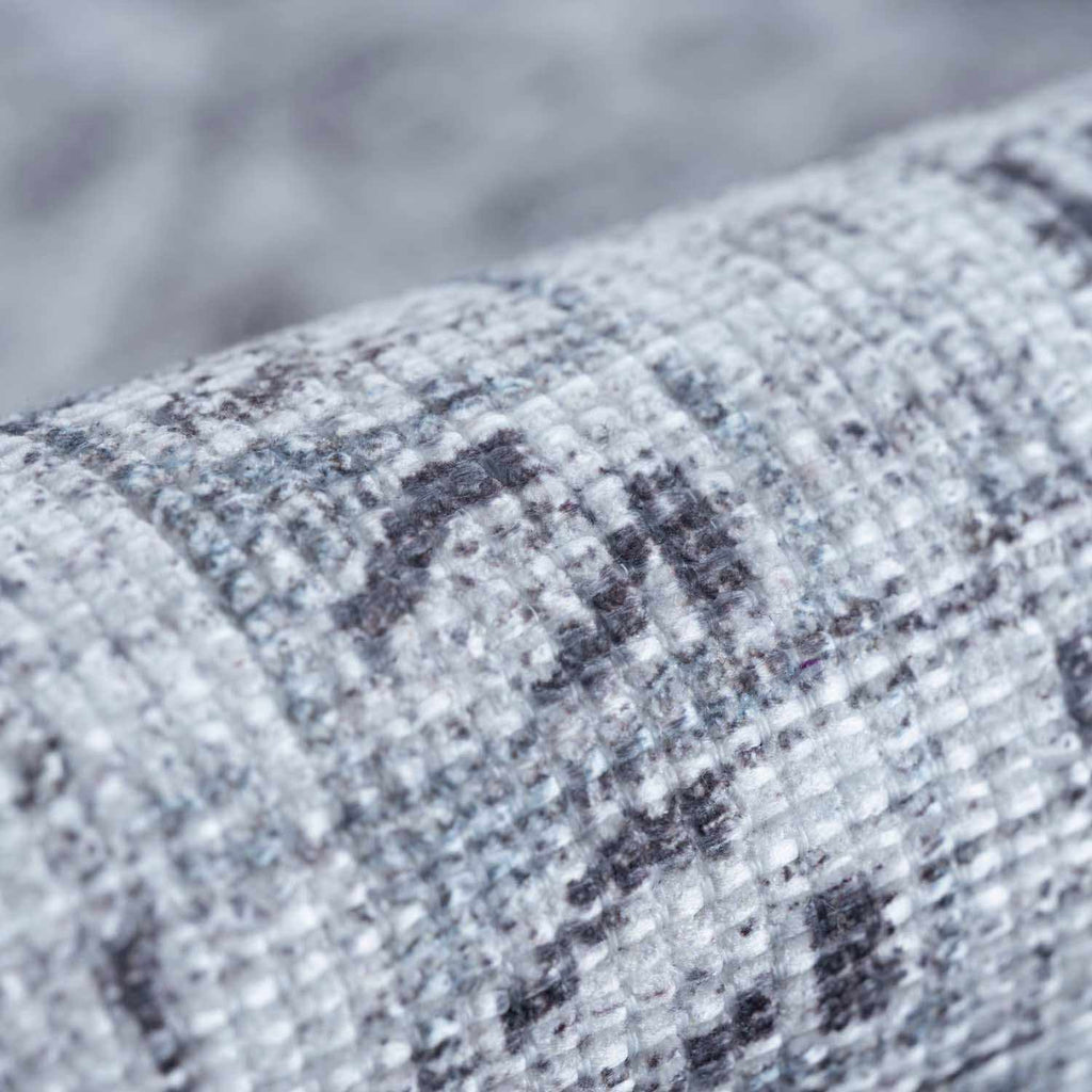 Barny Gray Denim Washable Rug - Clearance