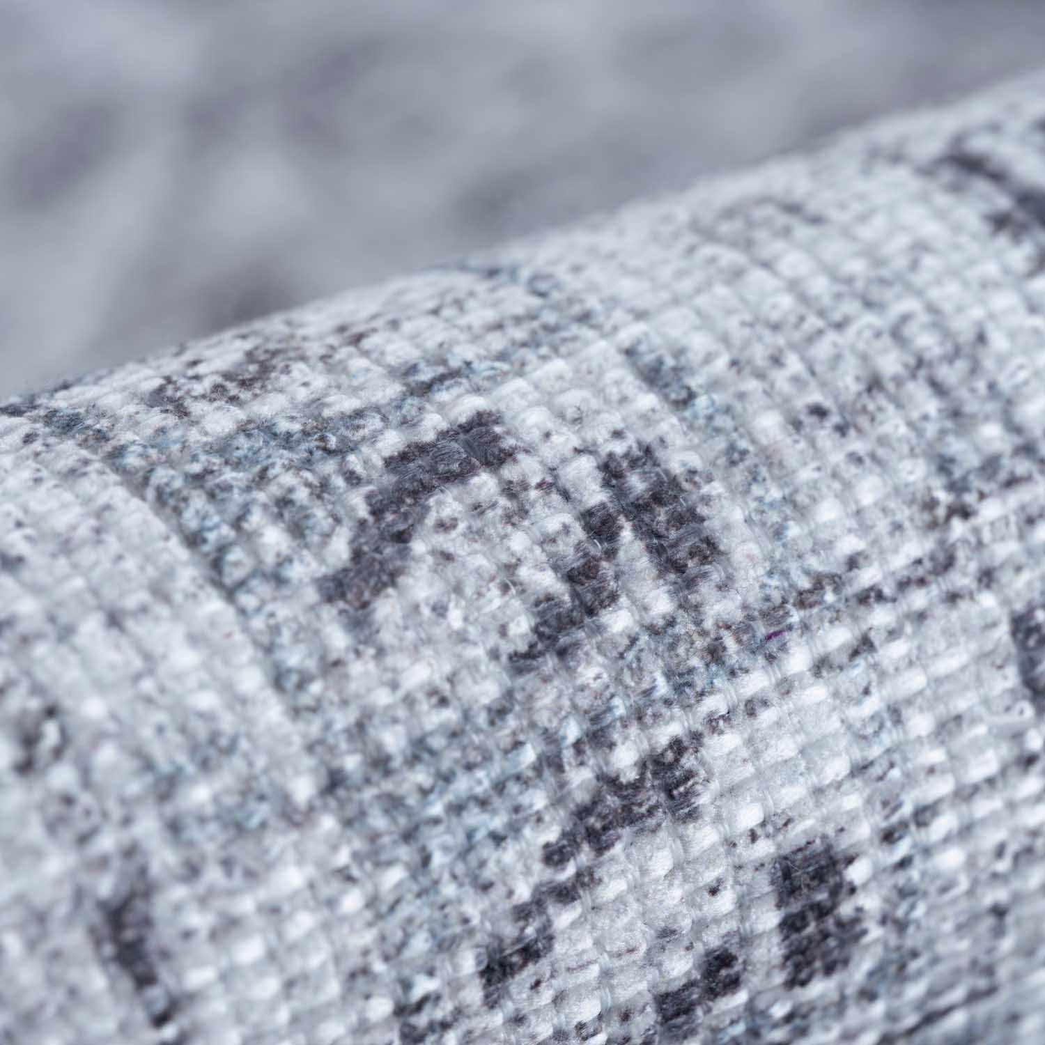 Barny Gray Denim Washable Rug - Clearance