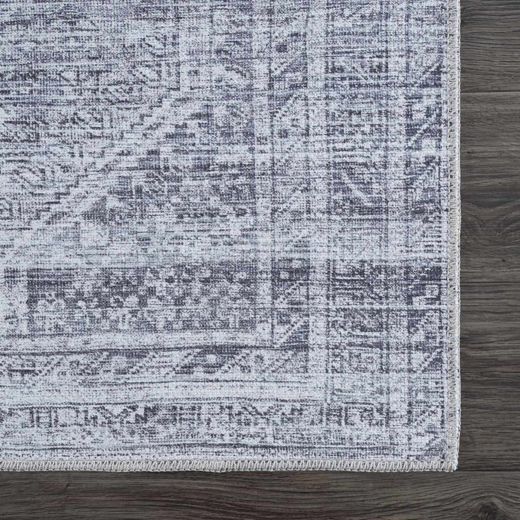 Barny Gray Blue Washable Rug - Clearance