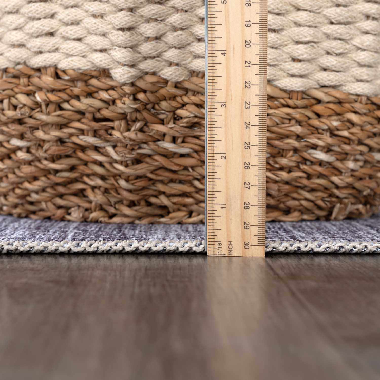 Barny Gray Blue Washable Rug - Clearance