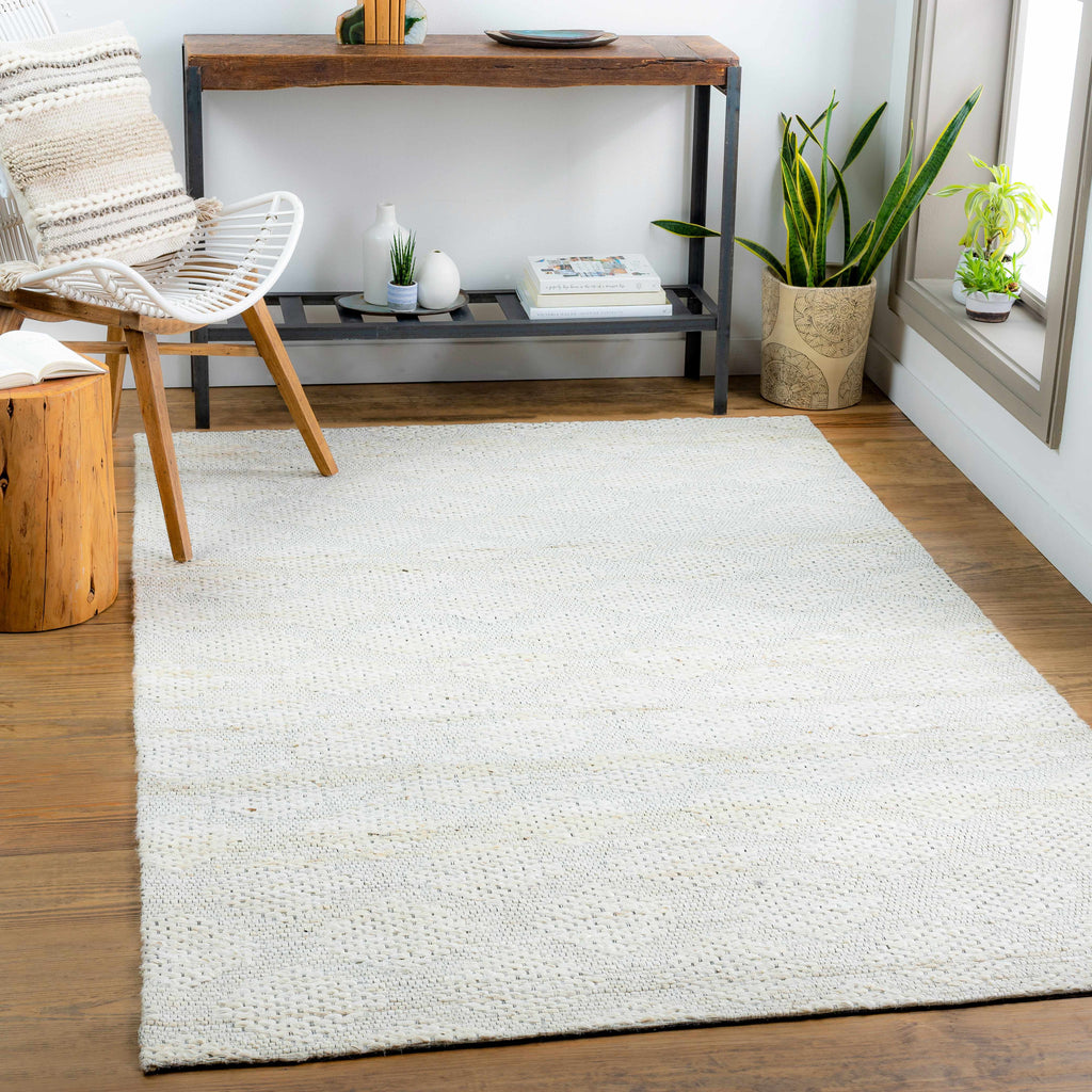 Angaston Beige Hand-Woven Jute Rug - Clearance