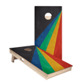 Angled Stripes Star Cornhole Boards