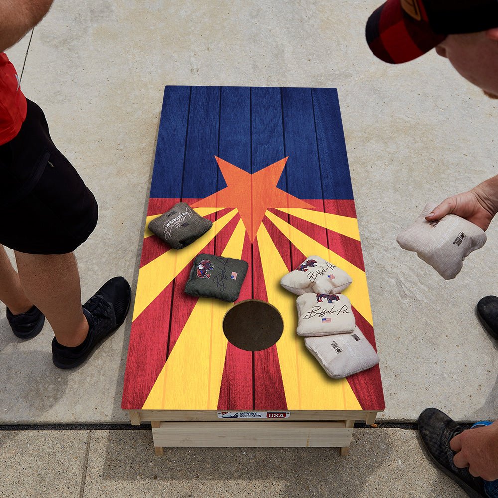 Arizona Flag Star Cornhole Boards