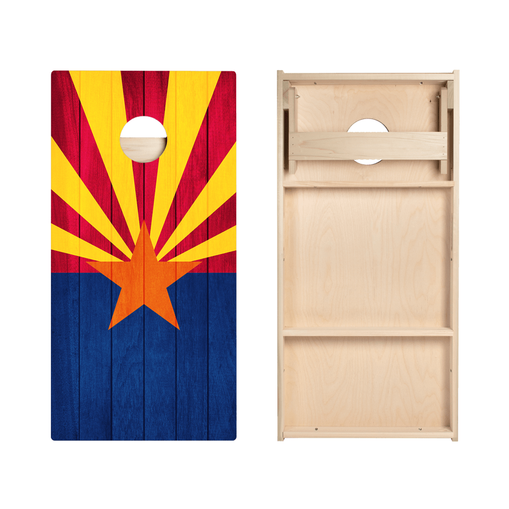Arizona Flag Star Cornhole Boards