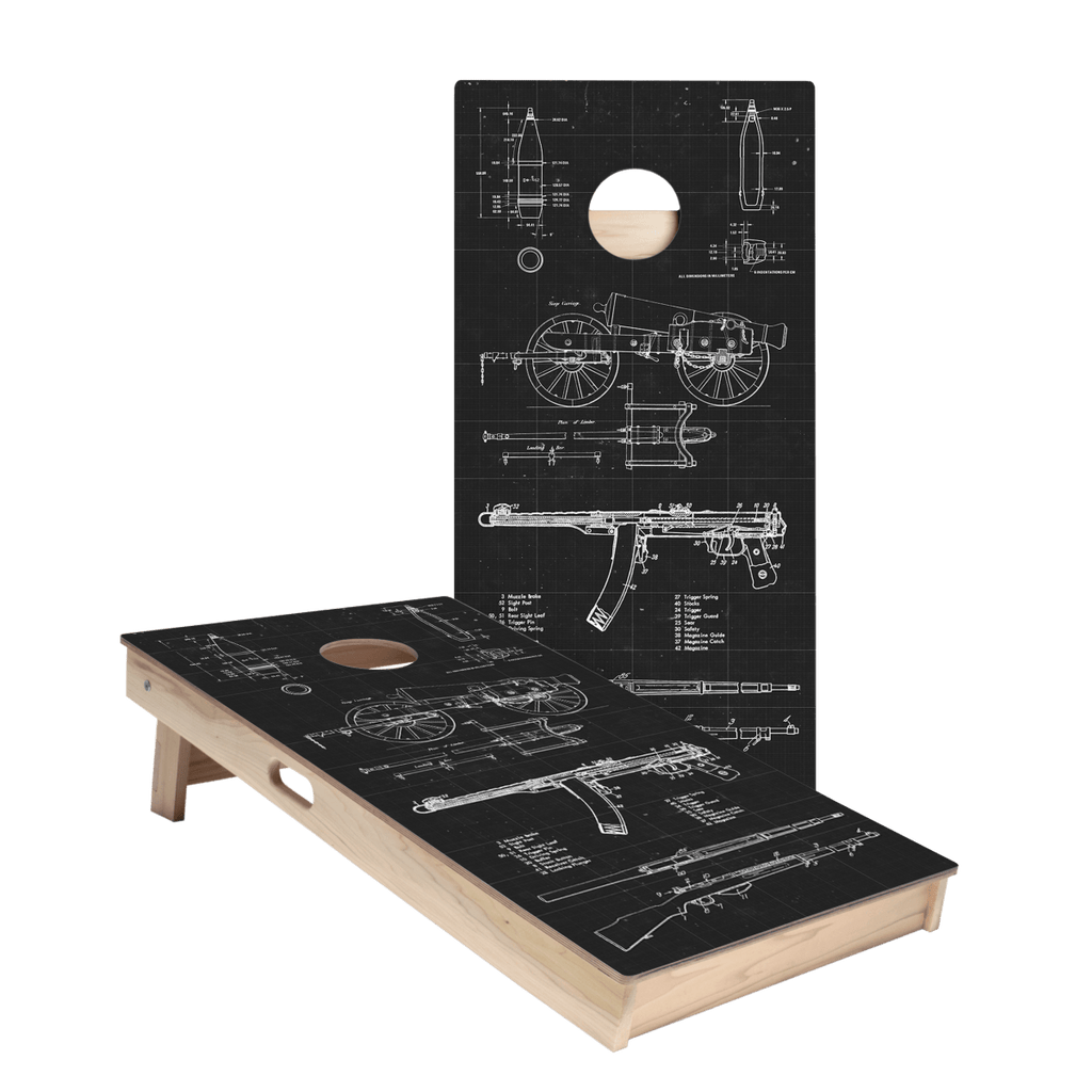Arms Drawings Star Cornhole Boards