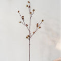 Faux  Silk Artificial Hibiscus Flower Stem Dry 35.4" Tall