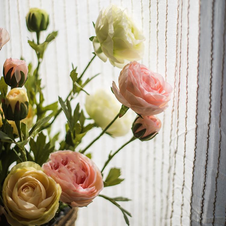 Artificial Flower Buttercup Flower Stem 28" Tall