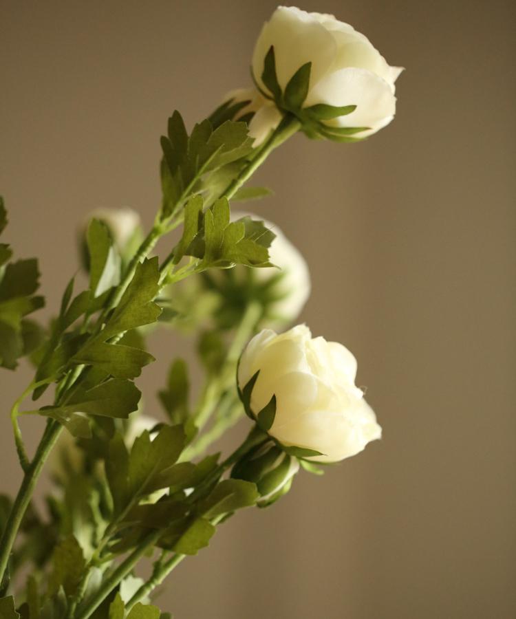 Artificial Flower Buttercup Flower Stem 28" Tall