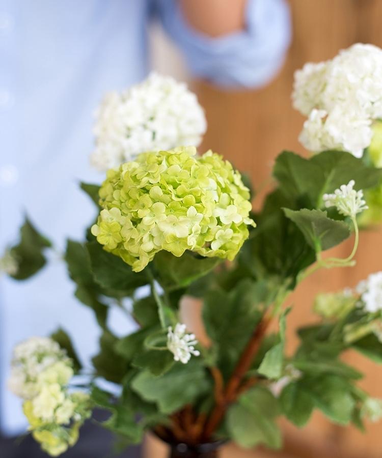 Artificial Flower Hydrangea Double Bloom 31" Tall