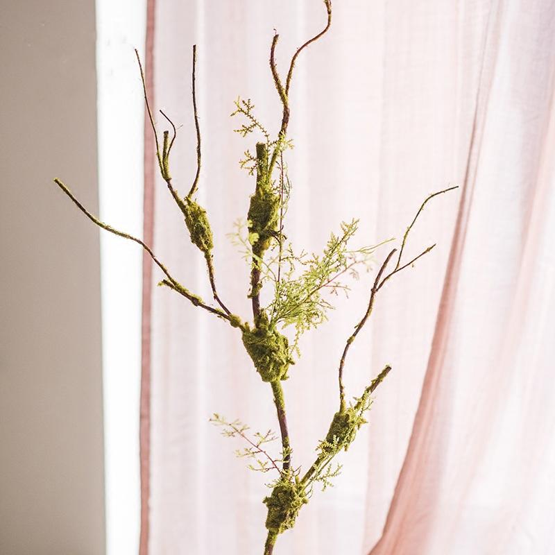 Artificial Plant Moss Rattan Stem 30" Tall