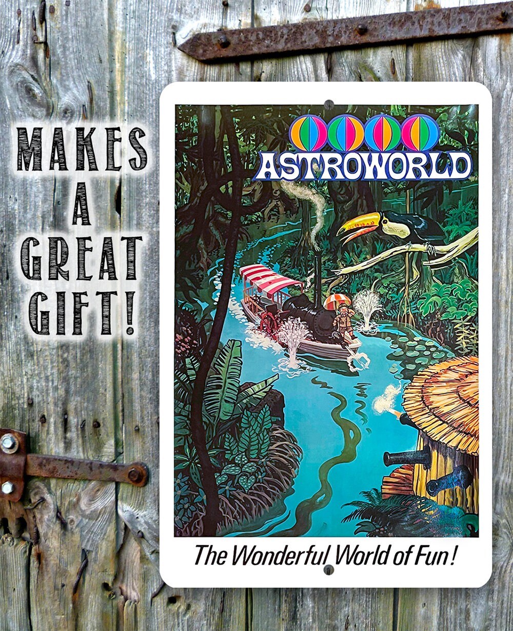 AstroWorld Park River of No Return - Metal Sign