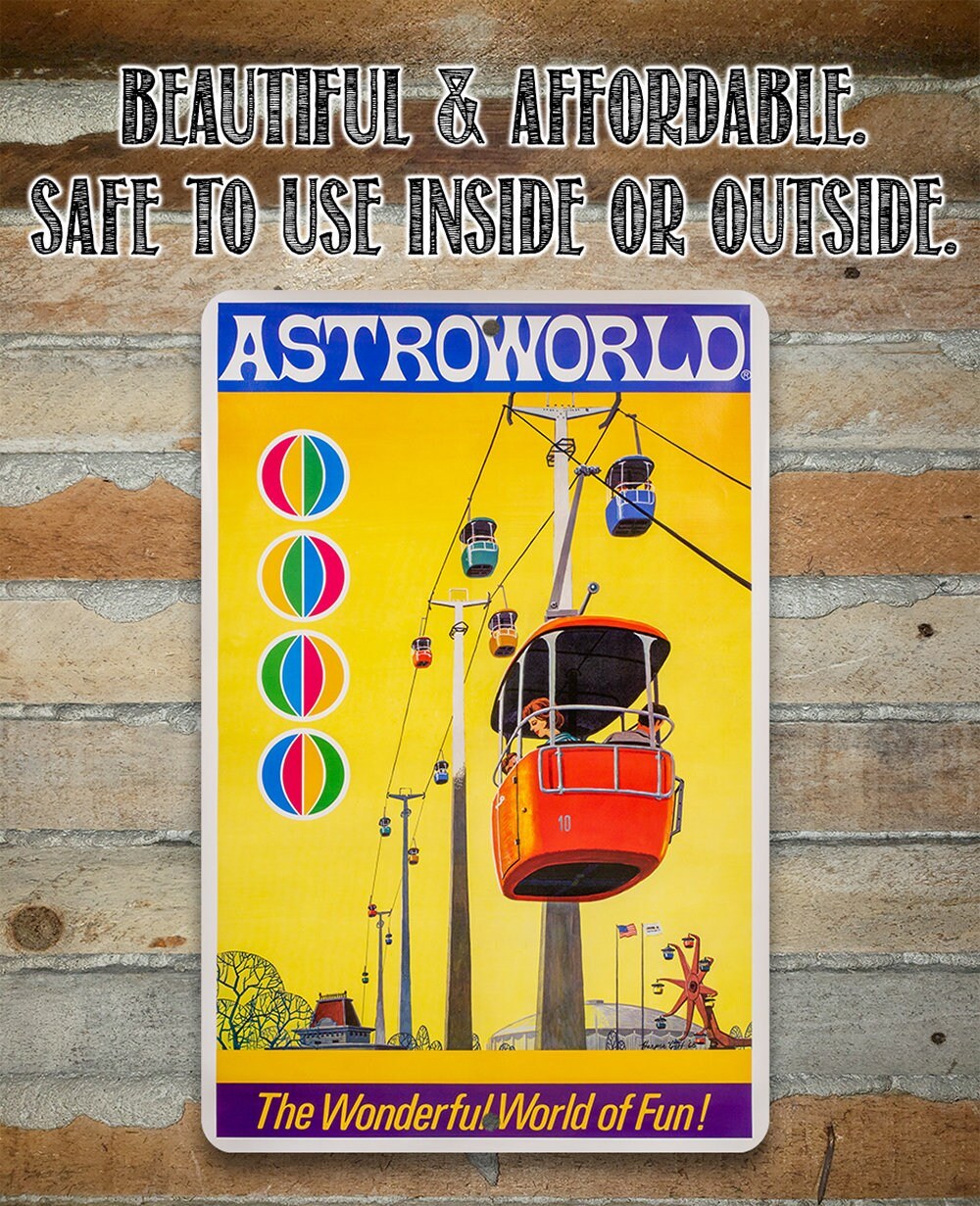 AstroWorld Skyway - Metal Sign