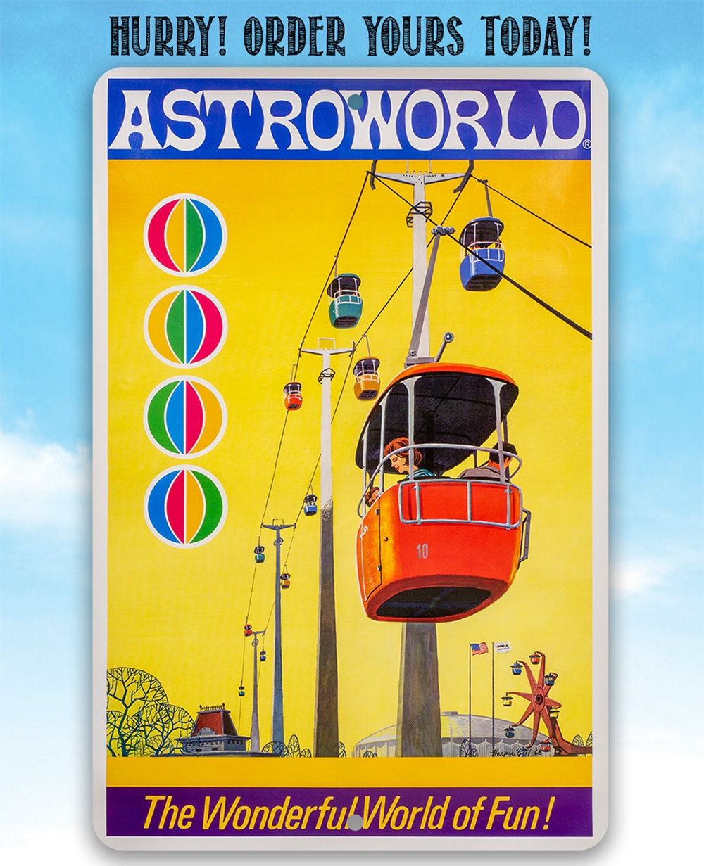 AstroWorld Skyway - Metal Sign