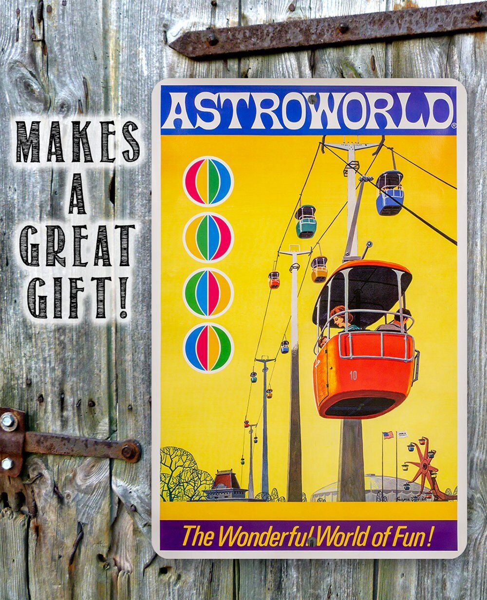 AstroWorld Skyway - Metal Sign