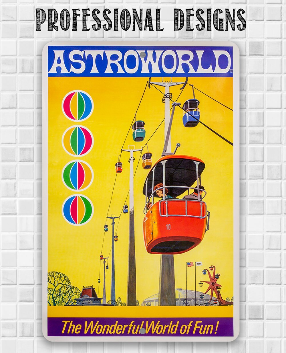 AstroWorld Skyway - Metal Sign