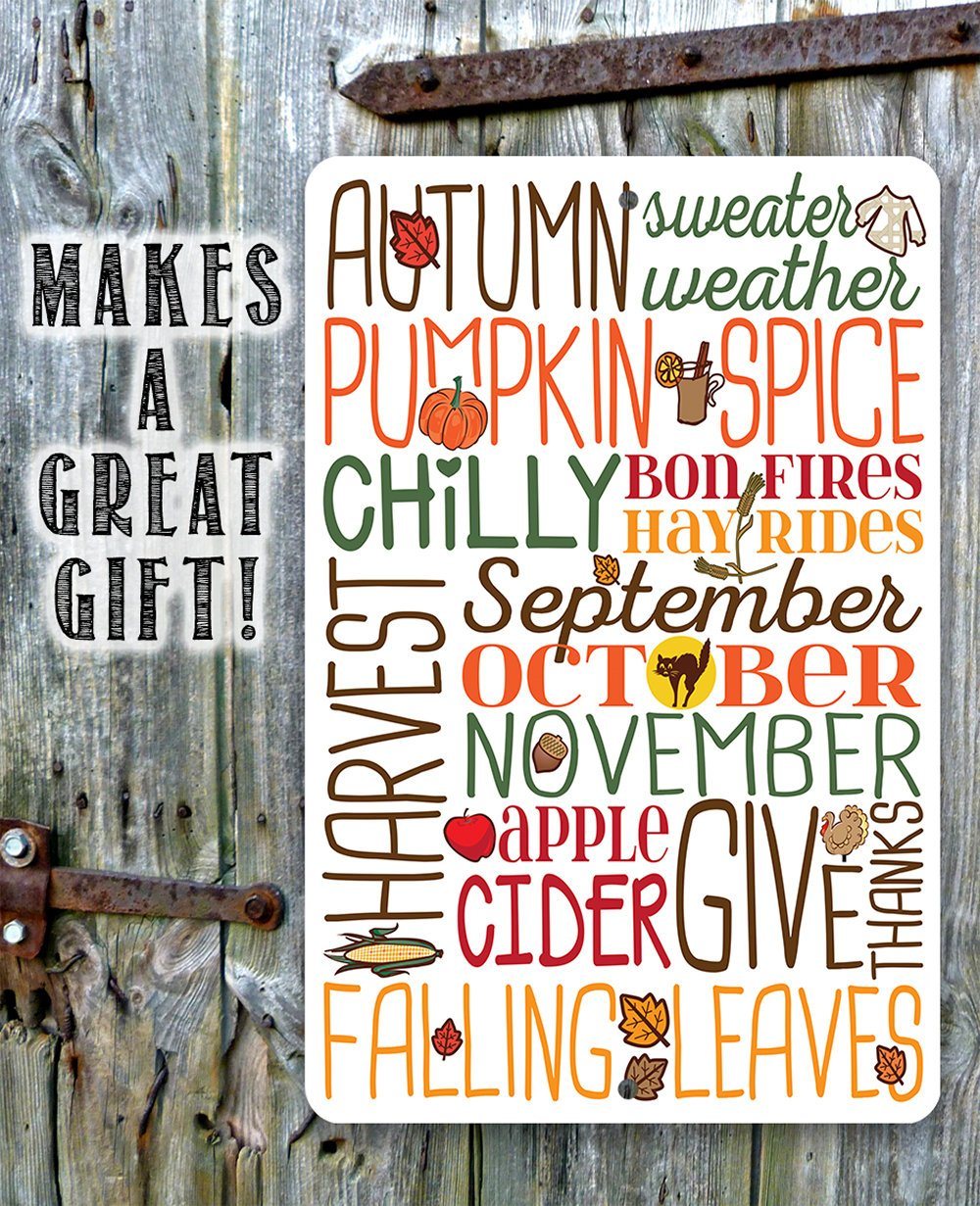 Autumn Sweater Weather - Metal Sign