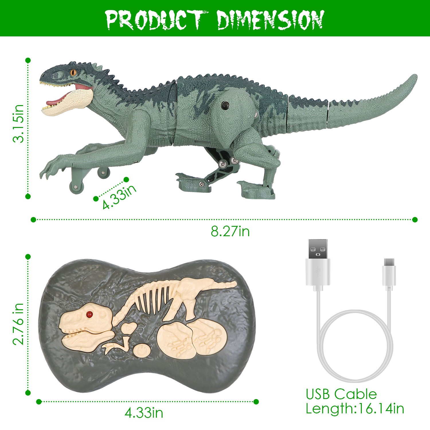 Remote Control Dinosaur Toys Jurassic Realistic RC Dinosaur Rechargeable T-Rex Walking Robot with 3D Eye Roaring Sounds Red Light Remote Control for 3