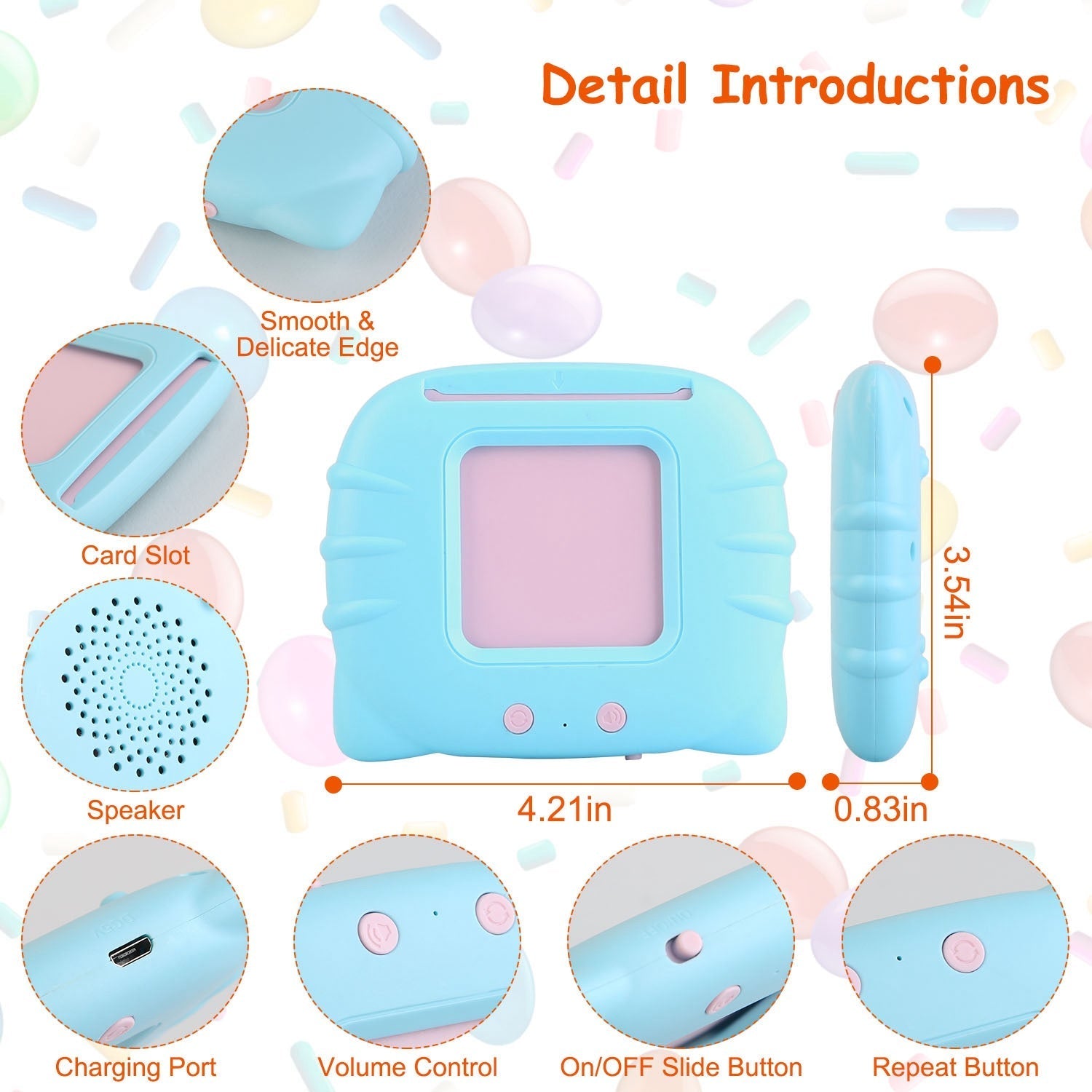 224 Words Kid Flash Talking Cards 112 Card Electronic Cognitive Audio Toddler Reading Machine Animal Shape Color Repeated Learning Cards English For C