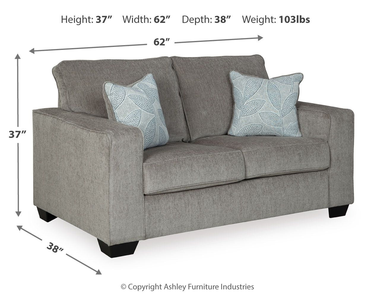 Altari - Stationary Loveseat